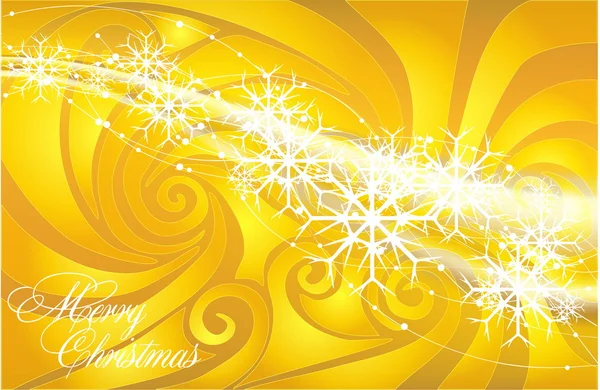 矢量黄金圣诞背景 — 图库矢量图片