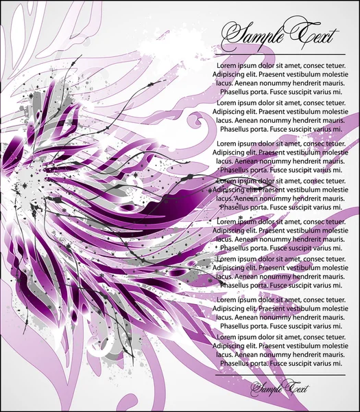 Векторні фіолетові квіткові ілюстрації — стоковий вектор