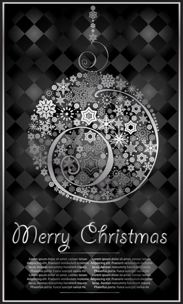Christmas illüstrasyon tebrik kartı — Stok Vektör