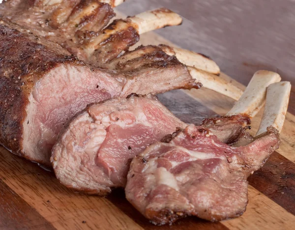 Meat on rib — Stock Photo, Image