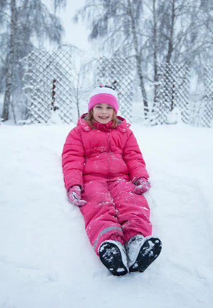 stock image Little girl.wintert