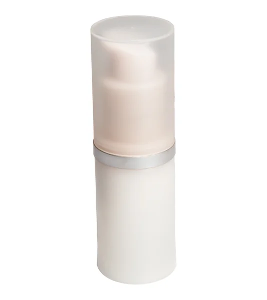 Vaso di crema isolato su fondo bianco — Foto Stock