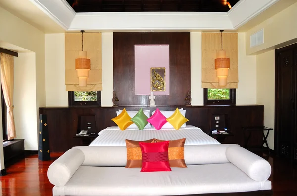 Villa interiör på lyxhotell, phuket, thailand — Stockfoto