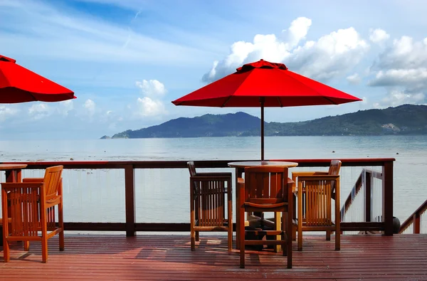 Outdoor restaurant at the luxury hotel, Phuket, Thailand — Stock Photo, Image