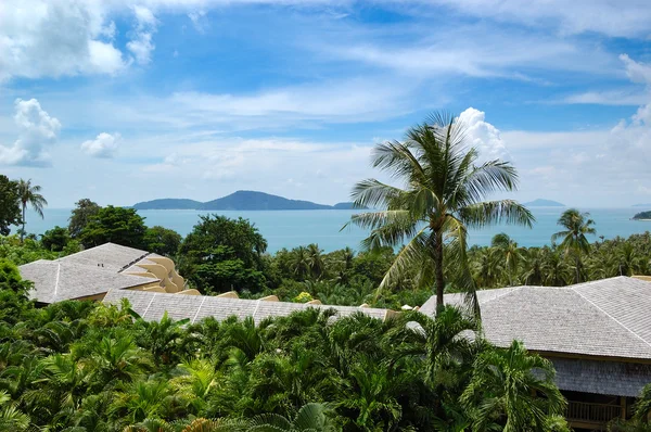 Ambiente verde do hotel de luxo moderno, Phuket, Tailândia — Fotografia de Stock