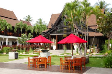 rekreasyon alanı, lüks otel, samui, Tayland