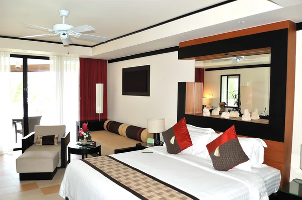 Villa interior at the modern luxury hotel, Phuket, Thailand Royalty Free Stock Images