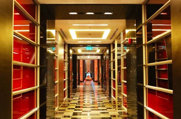 The hallway at modern luxury hotel, Pattaya, Thailand — Stock Photo, Image