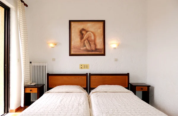 Apartment in the popular hotel, Crete, Greece — Stock Photo, Image