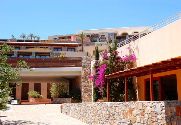 stock image Building of the luxury hotel, Crete, Greece