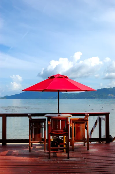 Outdoor Restaurant Luxury Hotel Phuket Thailand Stock Image