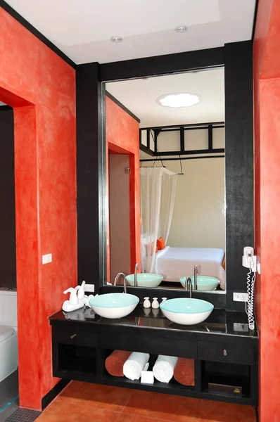 Moderní Koupelny Interiér Luxusní Vila Phuket Thajsko — Stock fotografie