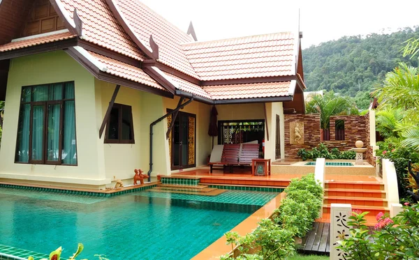 Jacuzzi All Aperto Presso Villa Lusso Koh Chang Thailandia — Foto Stock