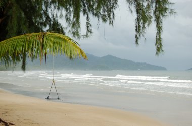 Stormy weather at the resort, Koh Chang island, Thailand clipart