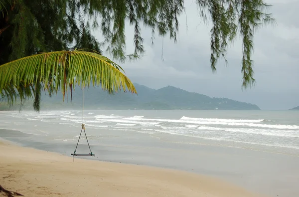 暴风雨的天气在度假村，昌岛，泰国 — 图库照片