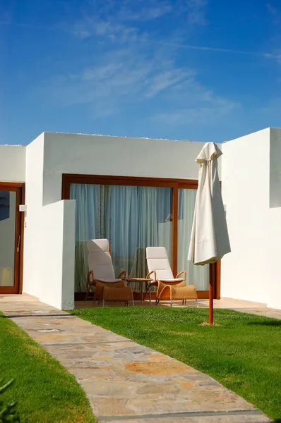 The traditional Greek luxury villa, Crete, Greece — Stock Photo, Image
