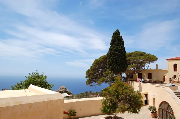 修道院的 preveli，克里特岛，希腊 — 图库照片