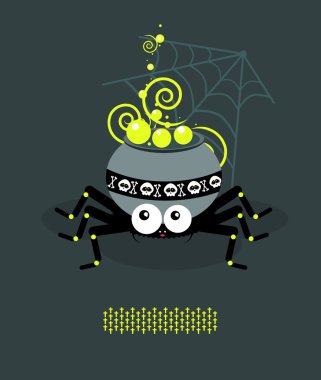 Boiler is a spider A clipart