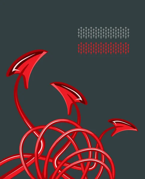 Abstractie van tentakels een — Stockvector