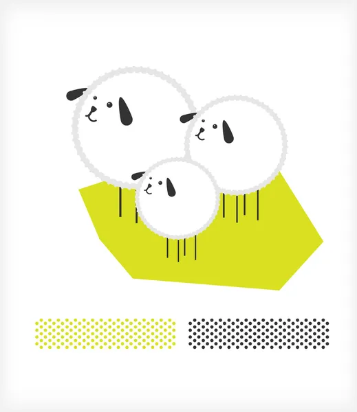 Les animaux. Moutons A — Image vectorielle