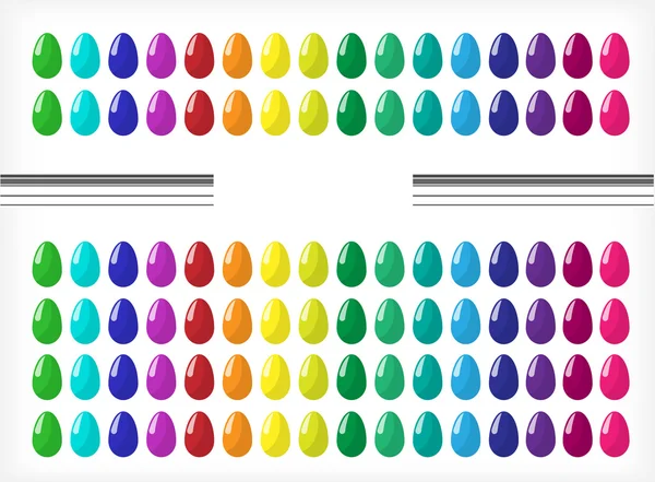 Fondo arco iris, huevos A — Vector de stock