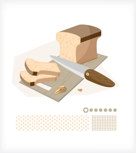 Καρβέλι ψωμί — Διανυσματικό Αρχείο