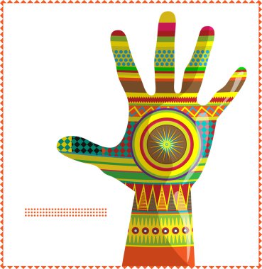 Moroccan hand A clipart