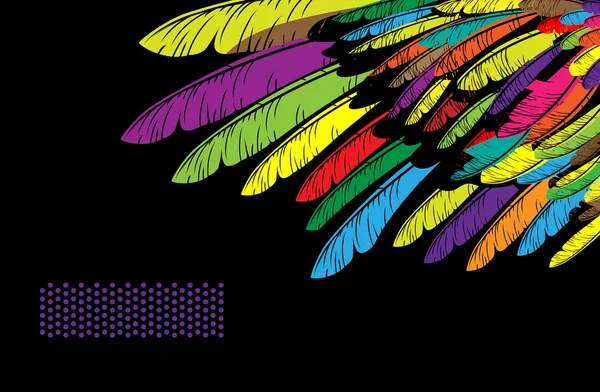 Разноцветные крылья А — стоковый вектор