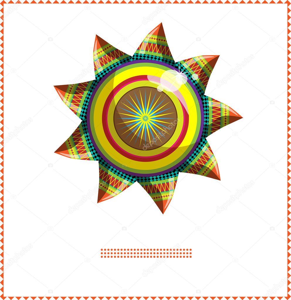 Moroccan sun A Stock Vector by ©LyudmilaKa 4372183