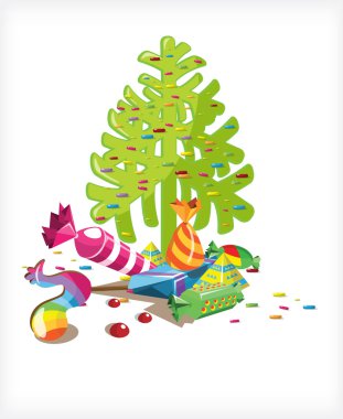 Christmas tree candy candy clipart