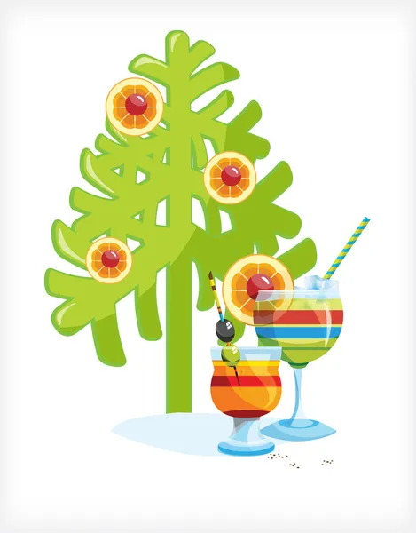 Cocktail de fête — Image vectorielle