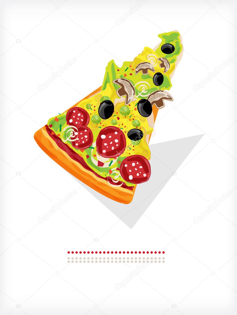 A slice of pizza