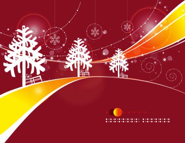 Christmas road clipart