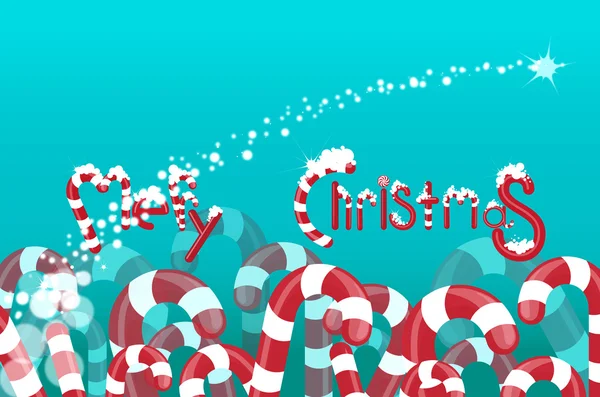 Christmas background of lollipops — Stock Vector