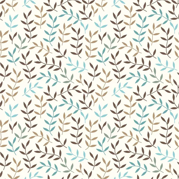 Seamless pattern with leaf — Stock Vector