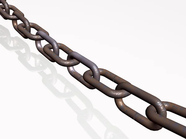 stock image Chain with rusty links