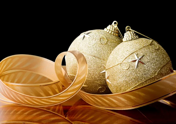 İki Noel topları — Stok fotoğraf