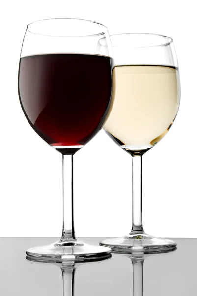 와인 두 유리 — 스톡 사진