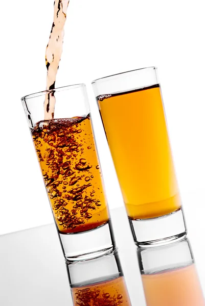 Üveg Öntés Alkohol — Stock Fotó