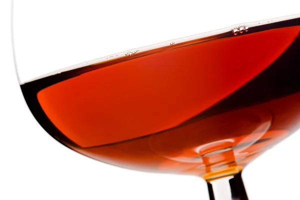 Macro Van Cognac Witte Achtergrond — Stockfoto