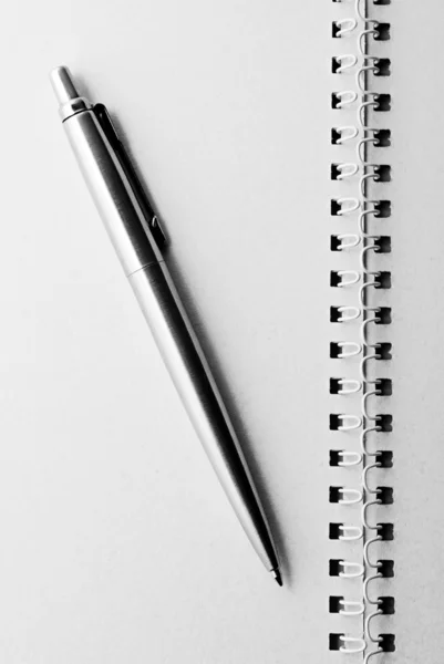 Penna e blocco note — Foto Stock