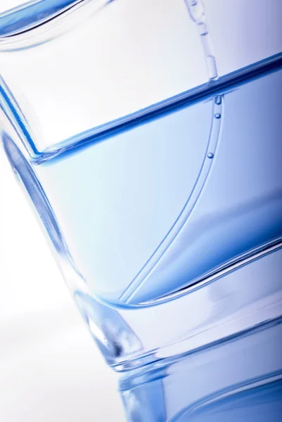 Close Bottle Perfume Blue Color — Stock Photo, Image