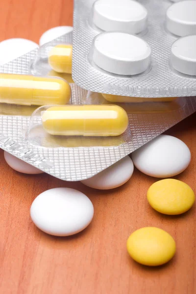 Macro pills — Stock Photo, Image
