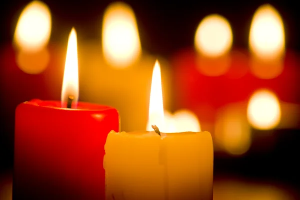 Candele accese — Foto Stock
