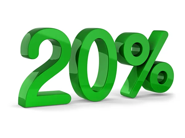 20 percents — Stock Photo, Image