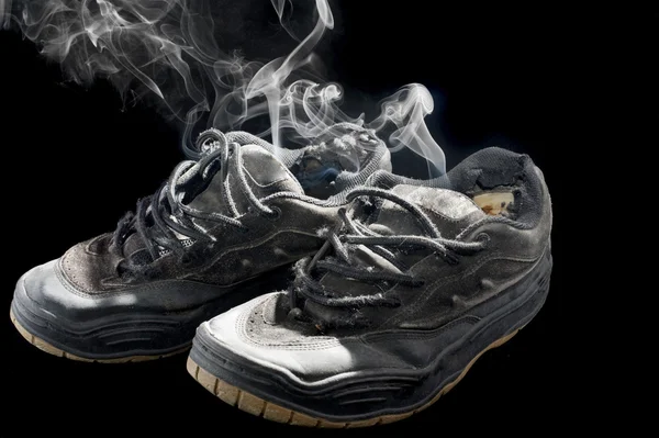 stock image Rotten old sneakers