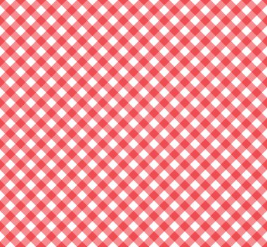 Gingham Pattern in Red and White clipart