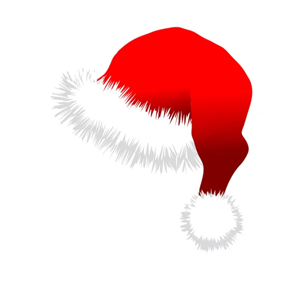Chapéu vermelho de Papai Noel — Vetor de Stock