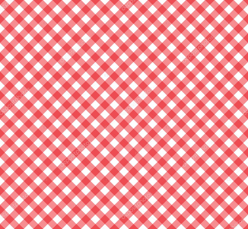 Gingham Pattern in Red and White