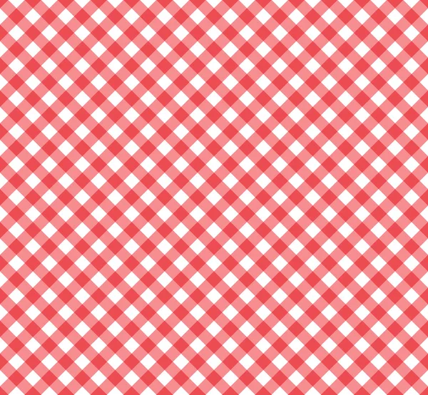 赤と白のギンガム パターン — ストック写真
